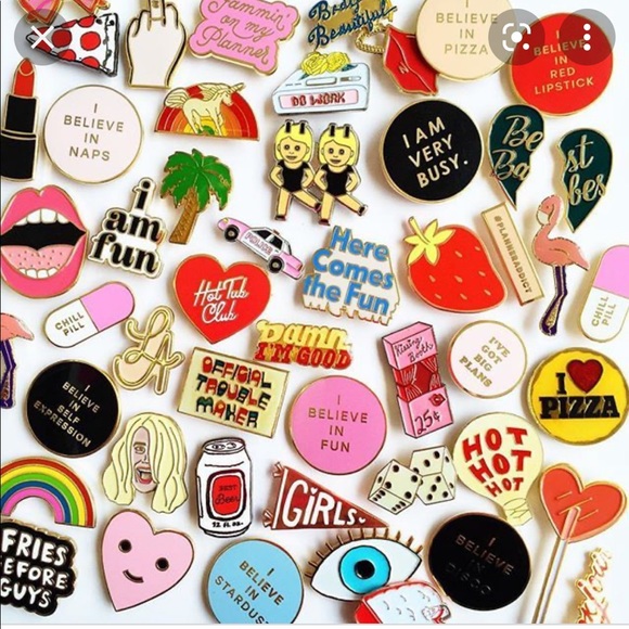 I Believe in Red Lipstick BAN.DO enamel pin-new ME TOO, GIRL!! - Picture 2 of 3